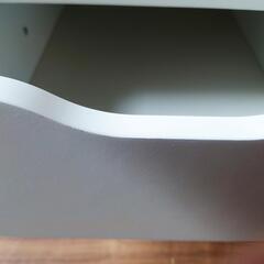 IKEA　アレクス　ホワイト　スライドレール引出しユニットの画像