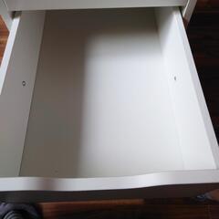 IKEA　アレクス　ホワイト　スライドレール引出しユニットの画像