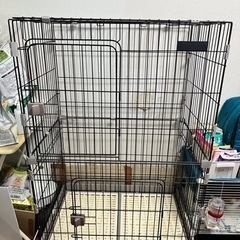 決定　猫用ケージ2段