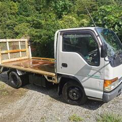エルフ　電動リフト付　オートバイ搬送仕様　3台から４台可能　車検令和5年10月　回送車 積載車 バイク トランポキャンター エルフ の画像