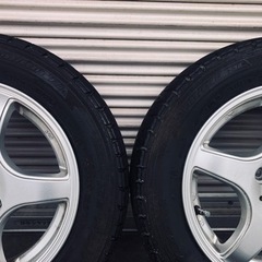 冬タイヤ 155/65R13 軽自用アルミ付きスタッドレス4本組の画像