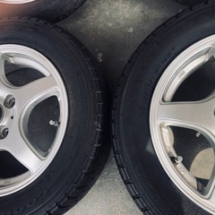 冬タイヤ 155/65R13 軽自用アルミ付きスタッドレス4本組の画像