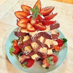 クリスマスツリーケーキを作りましょう！