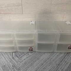 【美品】半透明　収納ケース　２種類