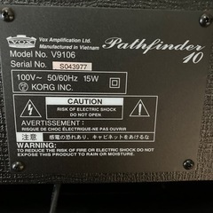 値下げ　VOX ギターアンプ　pathfinder10の画像