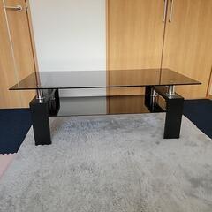 ガラスサイドテーブル