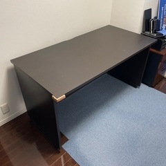 パソコンデスク 学習机 140×70 コンセント穴 タップ置場 あり