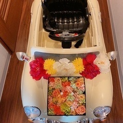 ラジコンカー(リングピロー、花瓶、パンパスコットンセット)
