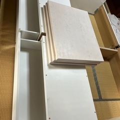 ニトリ　ダブルベッド　ホワイト　白　の画像