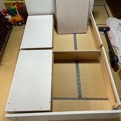 ニトリ　ダブルベッド　ホワイト　白　の画像