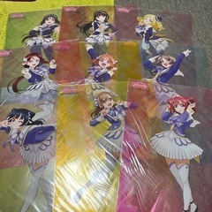 ラブライブサンシャイン 劇場版 前売り券 A3クリアポスター9枚