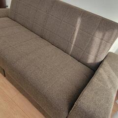 美品　ニトリ　ソファベッド　三人がけの画像