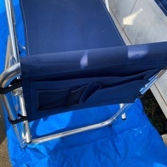 【譲り先決定】TENPEAKS サイドテーブル付折りたたみチェアの画像