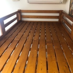 取引済みです😃木製ロフトベッド［シングル］シンプルの画像