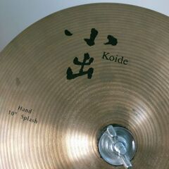 カホン用　スプラッシュシンバル＋シンバルスタンド　小出10’’