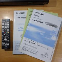 SHARP AQUOS ブルーレイレコーダー BD-HDS32の画像