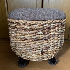 アジアン　スツール　バナナリーフ　バリ風の画像