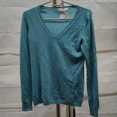 1211-059 UNIQLO　カシミヤ100%　Vネックセータ...