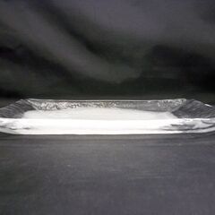 ☆美品 たち吉 あわ雪 盛皿 ガラス製 617-005 プレート 食器 長皿 和食器 縦約20cm 横約30cm 札幌 北20条店の画像