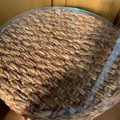 アジアンテイスト　バナナリーフ　カフェテーブル　バリ島の画像