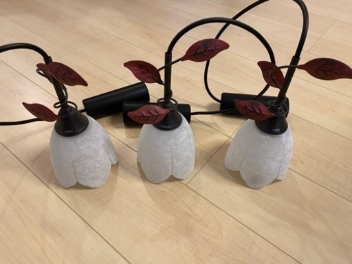 購入者決定【美品・ほぼ未使用】ペンダントライト暖色（ダクトレール取付）３個セット