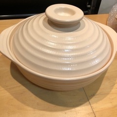 サーマテック鍋　ベージュ　10号の画像