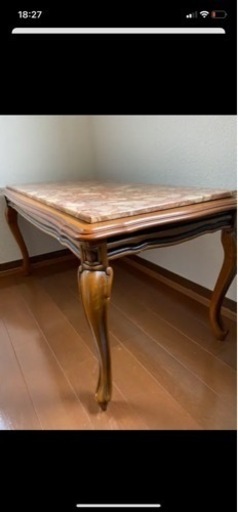 大理石　センターテーブル　イタリア製　ガリンベルティGalimberti  猫脚