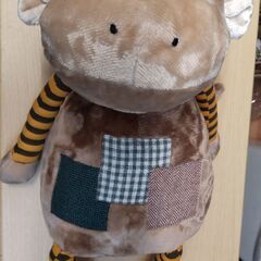 ●12/26お渡し決定【美品】パッチワークのおさるのぬいぐるみ　12/18に値下げしましたの画像