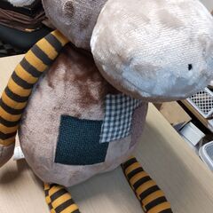 ●12/26お渡し決定【美品】パッチワークのおさるのぬいぐるみ　12/18に値下げしましたの画像