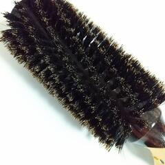 【新品60%OFF】ナイロン 尼龍 ヘア ロールブラシ ダークブラウンの画像