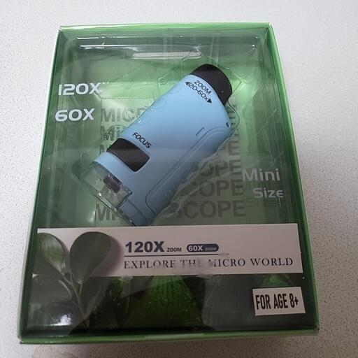 60倍-120倍 ハンディ顕微鏡 LEDライト 内蔵 乾\n\n