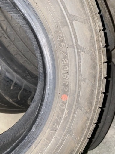 145/80R12 6PR 軽バン用タイヤ 新車外し‼️
