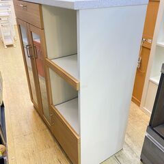 キッチンカウンター (ユフィ) ハイタイプ 横幅100cm コンセント