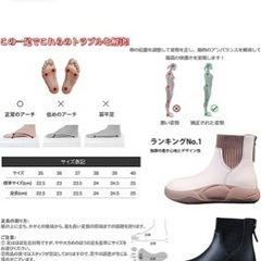 外反母趾対応ブーツの画像