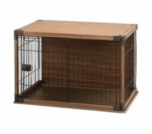 新品未使用屋根付きペットサークル・ゲージ　インテリアウッディサークル