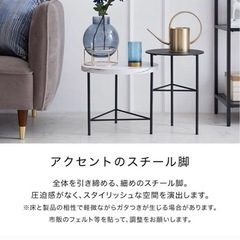 【取引決定】大理石風サイドテーブル　　　　5,000円↓ ※値下げしましたの画像