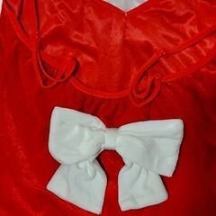 サンタ服(ミニ丈キャミソールワンピース)【中古】の画像