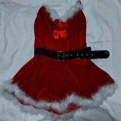 サンタ服(ミニ丈キャミソールワンピース)【中古】