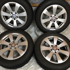 ベンツ　Cクラス　純正ホイール　スタッドレスタイヤ付き　4本セット