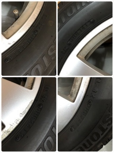 ベンツ　Cクラス　純正ホイール　スタッドレスタイヤ付き　4本セット