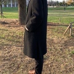 ミンク襟　古着コートの画像