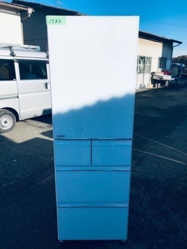 ✨2021年製✨1582番 三菱✨ノンフロン冷凍冷蔵庫✨MR-B46G-W1‼️