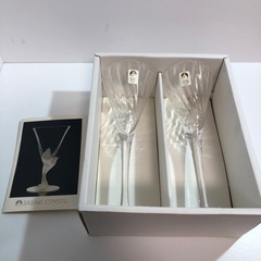 未使用　クリスタルグラス　ペアグラス