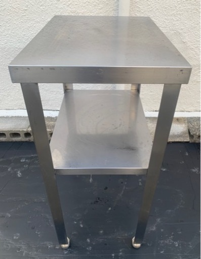 業務用 作業台 調理台 385×550×845(mm) 厨房機材 飲食店 キッチン 厨房機器 店舗用品 洗い場 直接引き取り可能 大阪発 食洗機横付け台