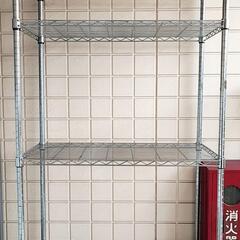 【YAMAZEN】5段メタルシェルフ W92D46H180cm