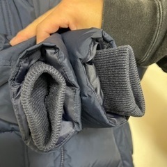 GAP ロングダウン130 ネイビー　綺麗プレゼント フードあり🉐の画像