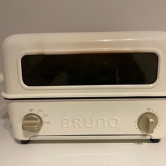 【中古】BRUNO ブルーノ トースター グリル 2枚焼き 魚焼き ホワイト 白 white BOE033-WHの画像