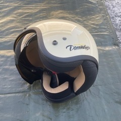 美品ダムトラックス DAMMTRAX エアーマテリアル AIRMATERIAL キッズサイズ ジェットヘルメットの画像