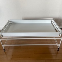 キッチン用引き出し用スライドラック　幅67cm 奥行33cmの画像