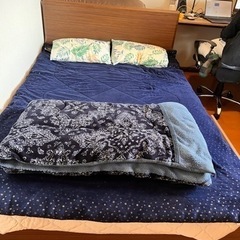 bed with bed frame moving out sale 